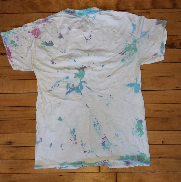 White tiedyed t-shirt size M - Picture 2 of 3